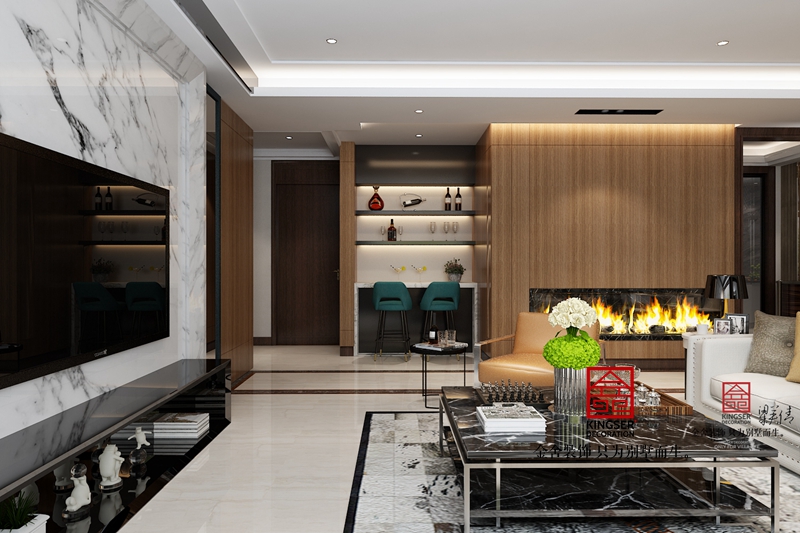 國賓壹號裝修-現代簡約-客廳