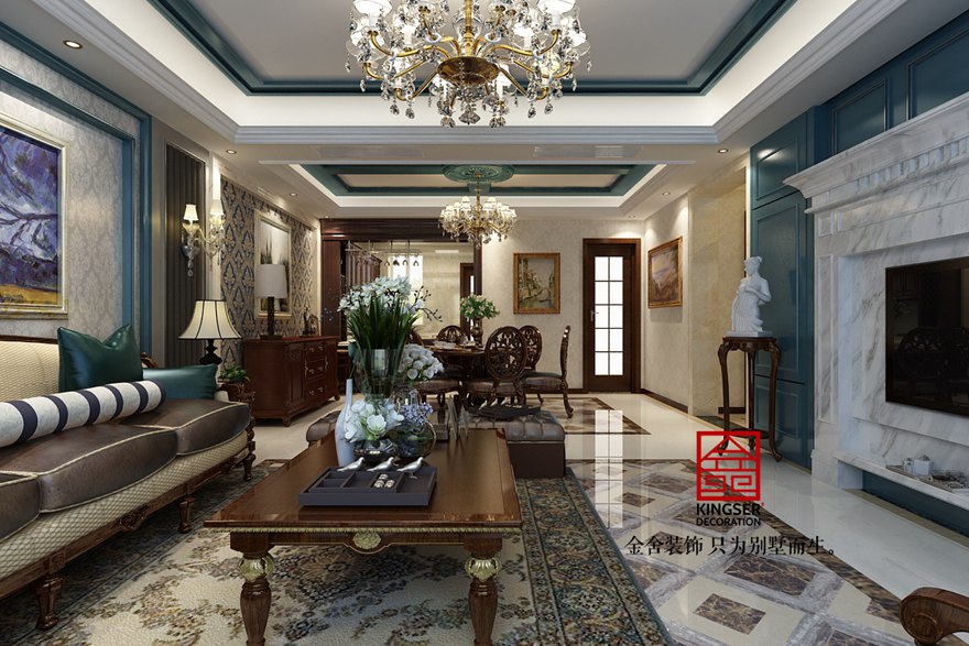 啟銳園裝修-歐式風格-客廳