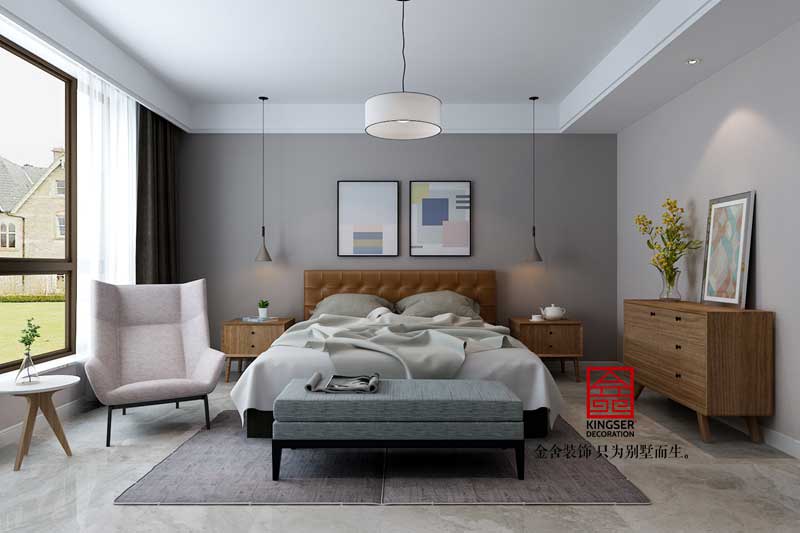 鑫界王府裝修-簡約風格-臥室