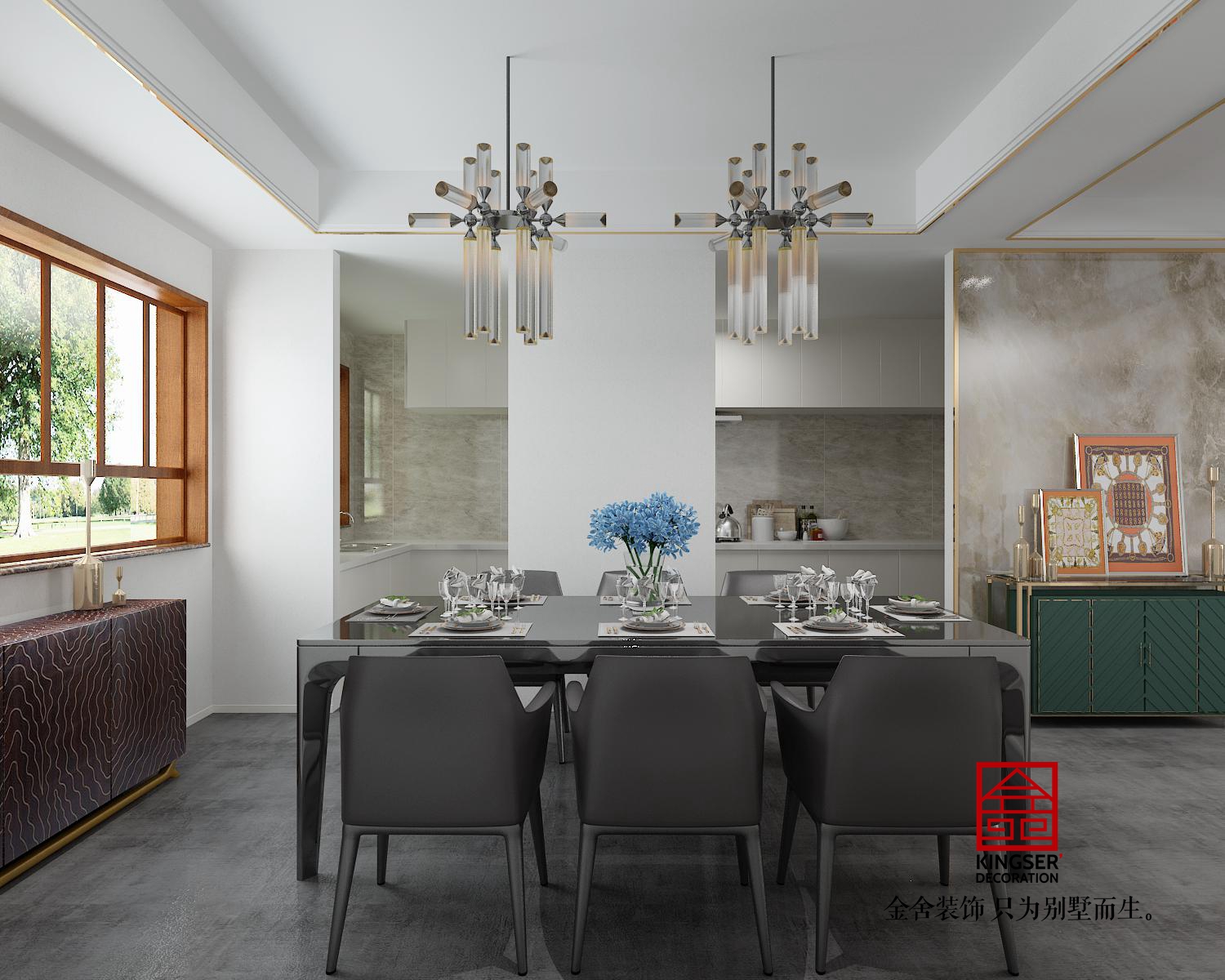 融創中心裝修-超現代風格-餐廳