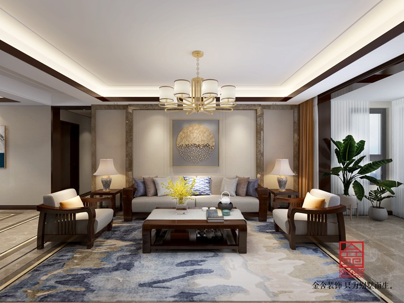 東南智匯城170平米中式風格裝修效果圖