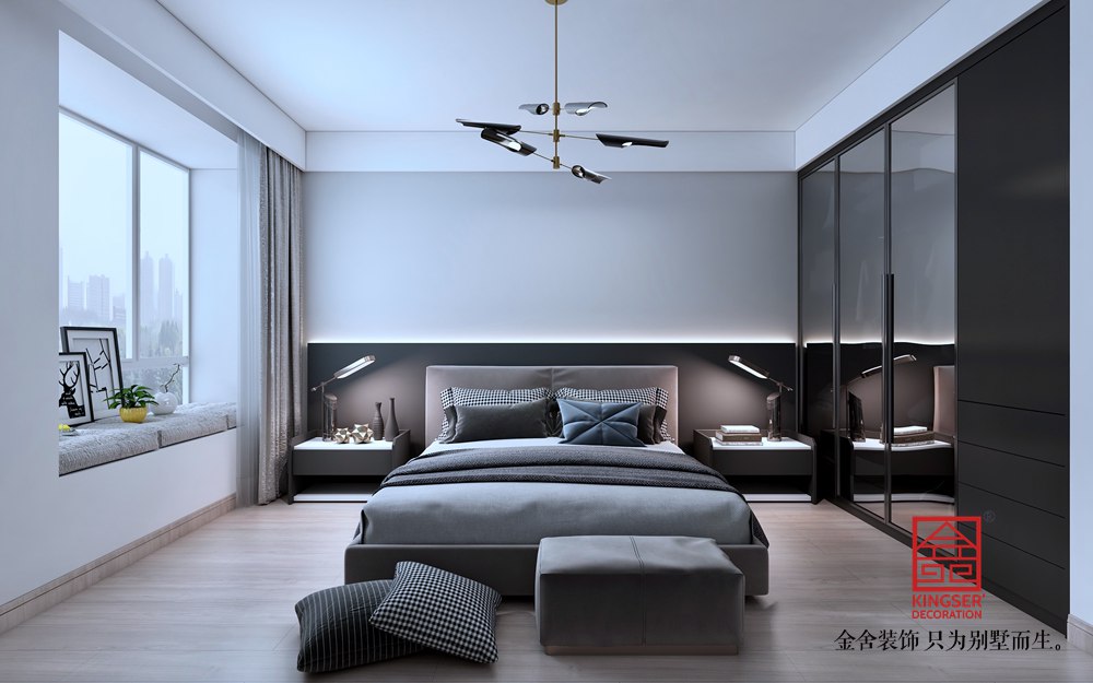 尚賓城173平米現代簡約裝修效果圖