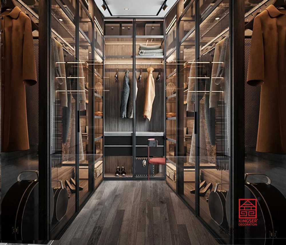 榮盛華府178平米現(xiàn)代風格裝修-衣帽間