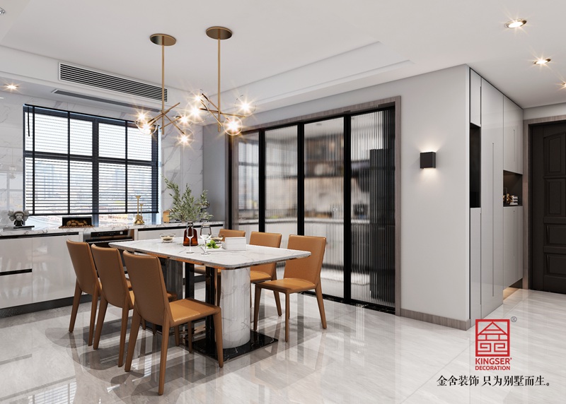 東南智匯城150平米裝修-現代簡約-餐廳