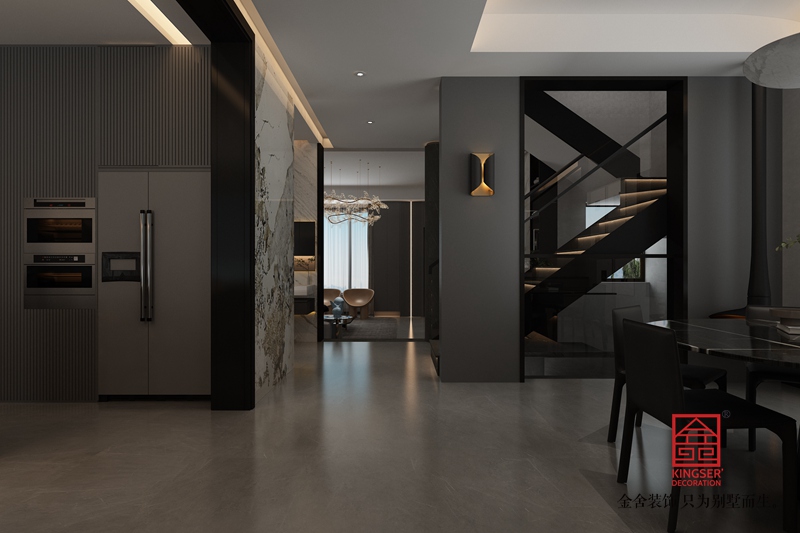 衡水南苑別墅320平米裝修-現代簡約-樓梯