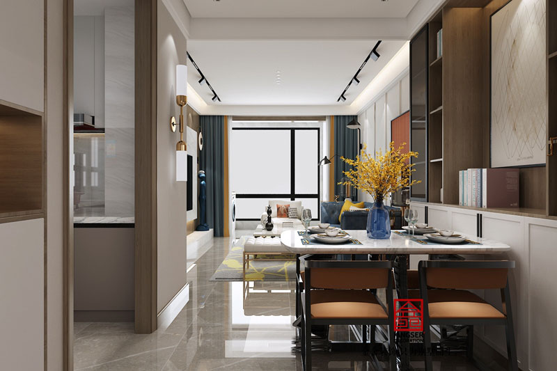 融創中心107平米現代風格裝修效果圖