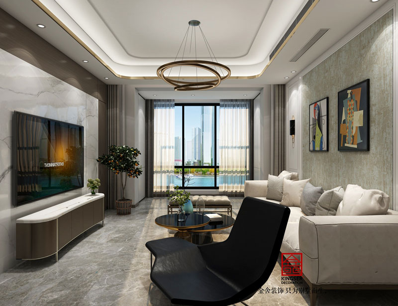 融創中心155㎡現代風格裝修效果圖
