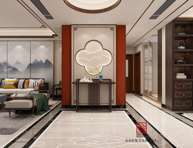 天山熙湖141平米新中式風格裝修效果圖