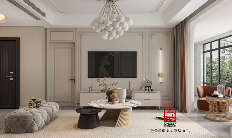 綠城誠園138平法式風格裝修設計