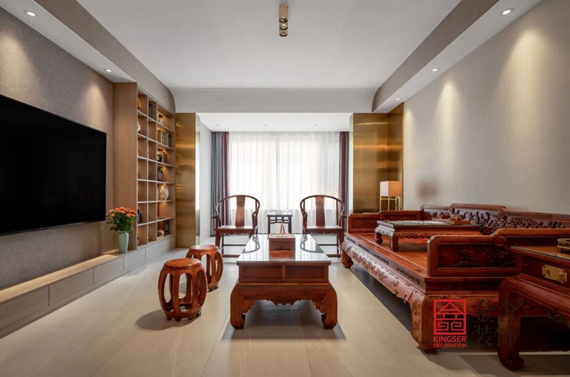 君悅府150㎡中式風格裝修實景