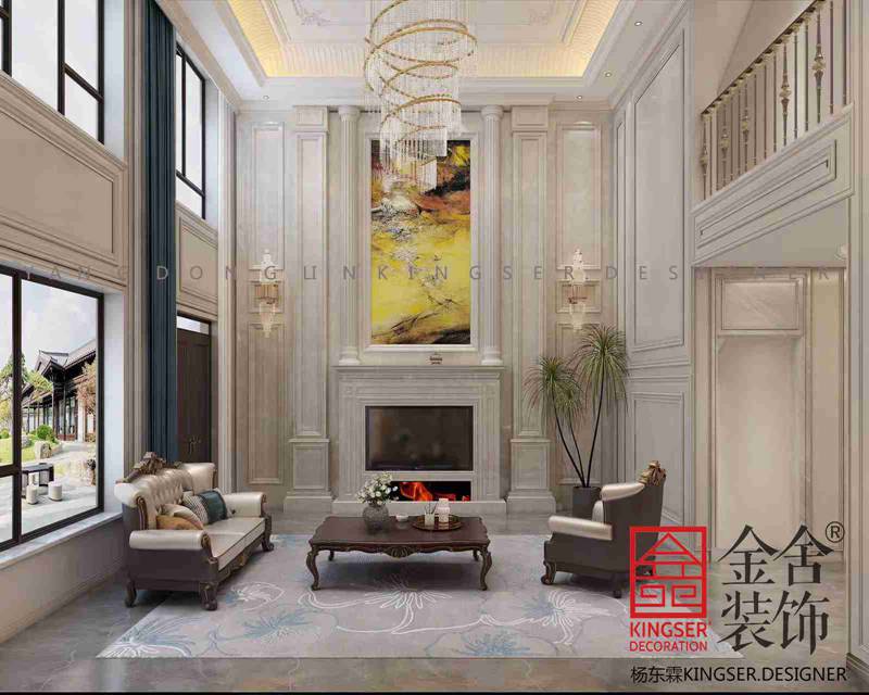 別墅裝修設計客廳效果圖