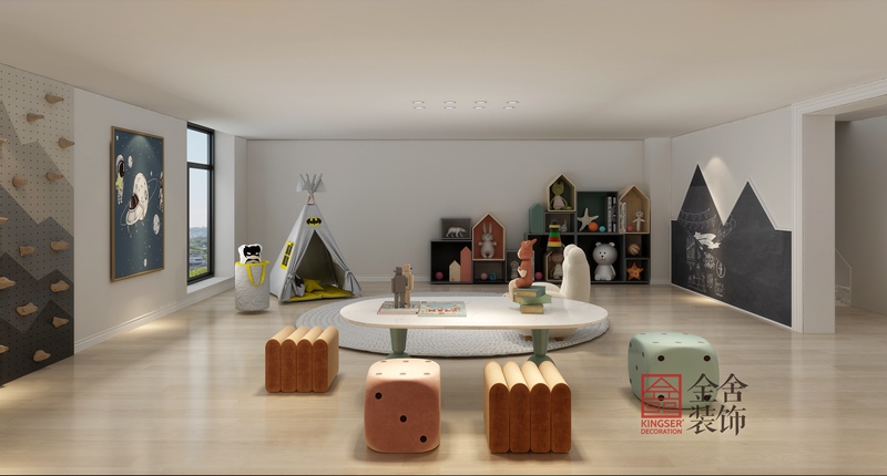 榮盛御府現代風格185平裝修效果圖