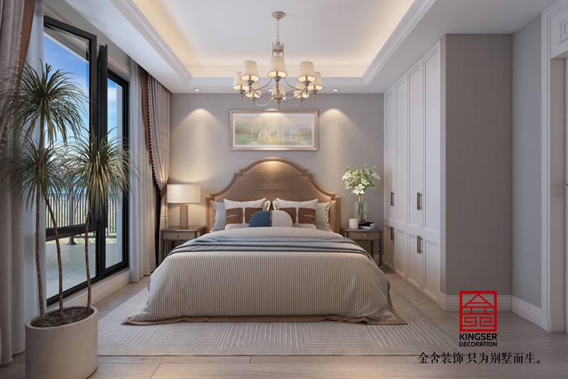 西山林語法式風格別墅裝臥室修效果圖