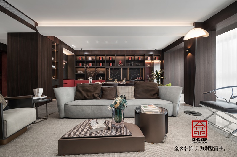 御河上院210㎡新中式風格裝修實景