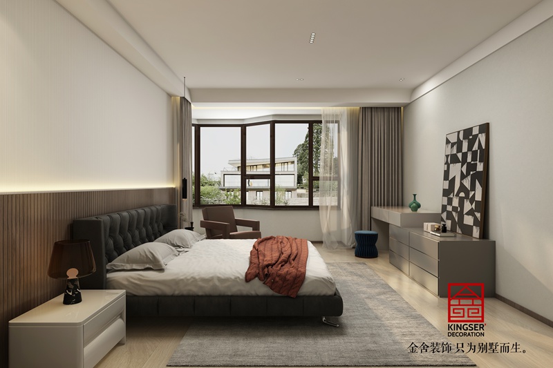 榮盛華府210平現代風格裝修效果圖