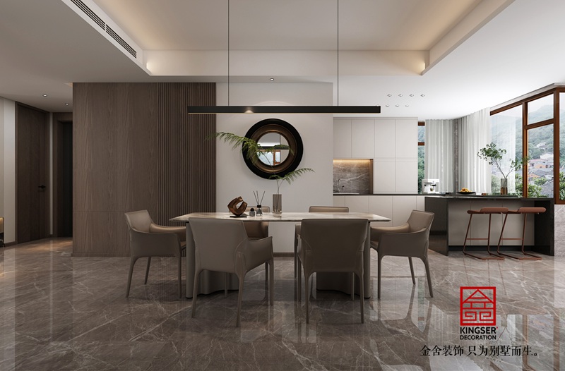 榮盛華府現代風格餐廳裝修效果圖