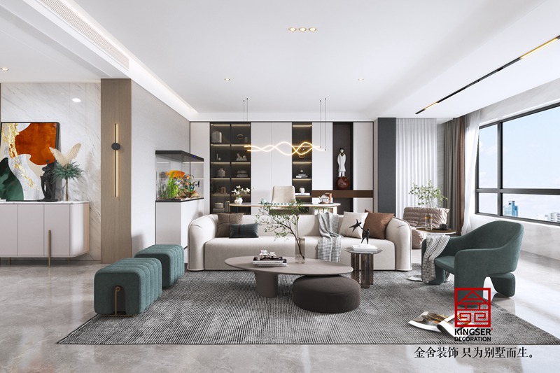 錦江府現代風格裝修客廳圖片