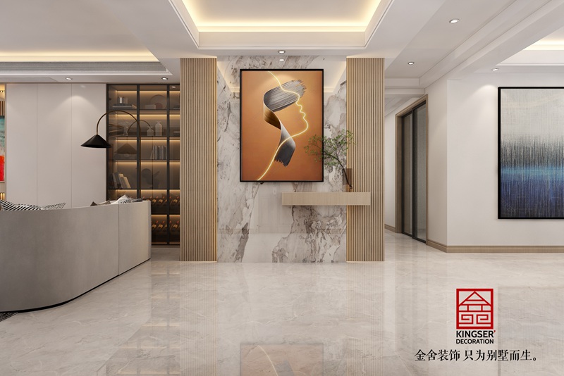 東南智匯城191平輕奢風格裝修效果圖