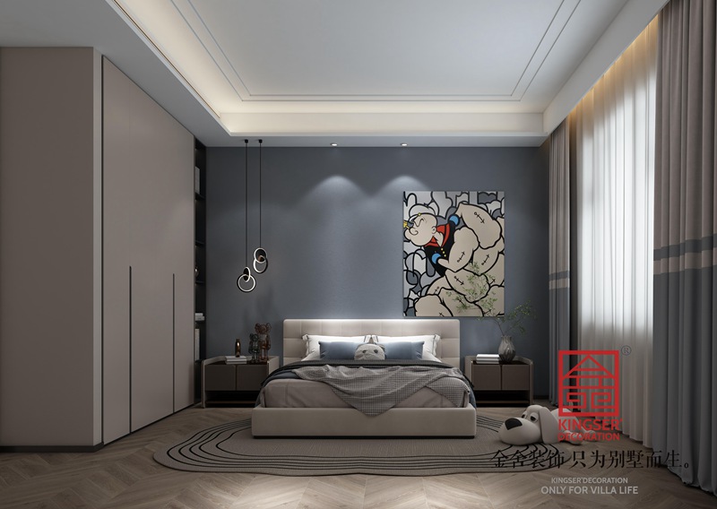 博星住宅樓260平現代風格裝修設計