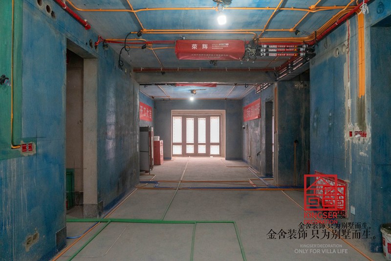 御河上院小區裝修施工水電階段