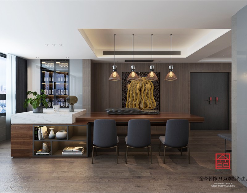 榮盛華府190㎡臺(tái)式簡約風(fēng)格裝修設(shè)計(jì)