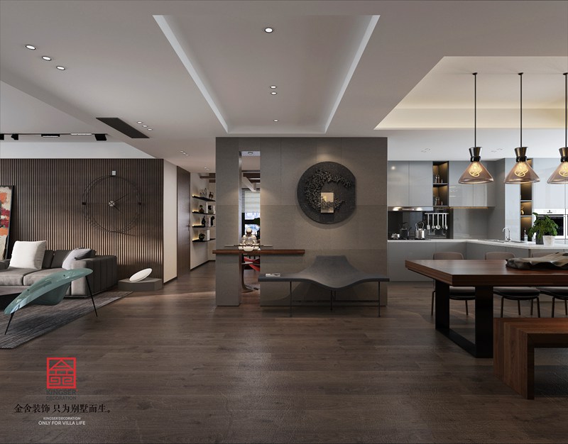 榮盛華府臺式簡約風格玄關裝修效果圖