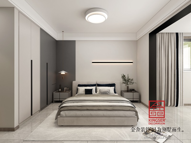 國仕山163㎡現代風格臥室設計