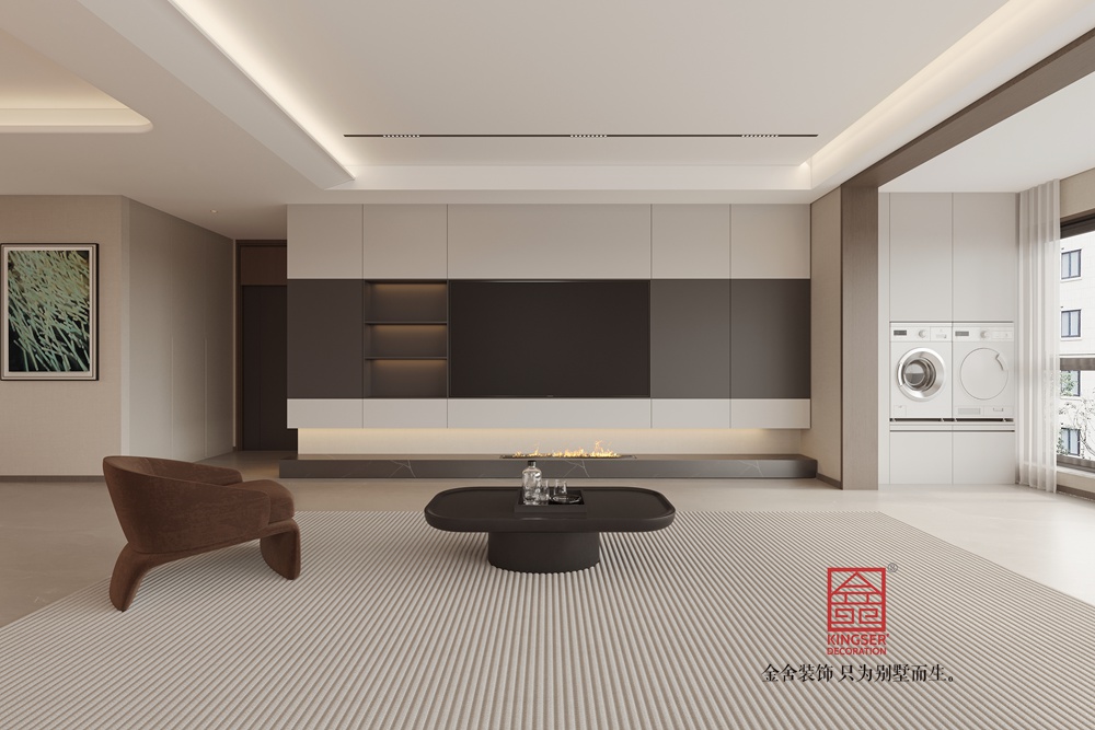 高新苑269平米現(xiàn)代雅奢-客廳